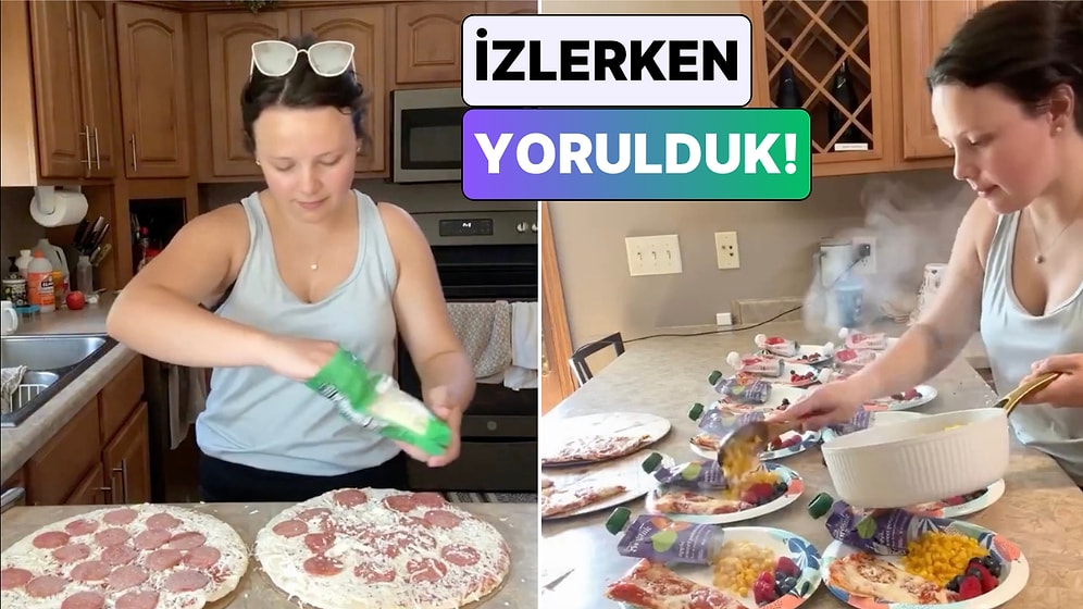Bir İçerik Üreticisi Anne 12 Çocuğu İçin Hazırladığı Yemeği Paylaştı