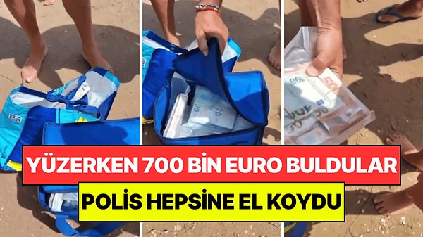 Yüzerken Çanta Dolusu Para Buldular: Polis Hepsine El Koydu
