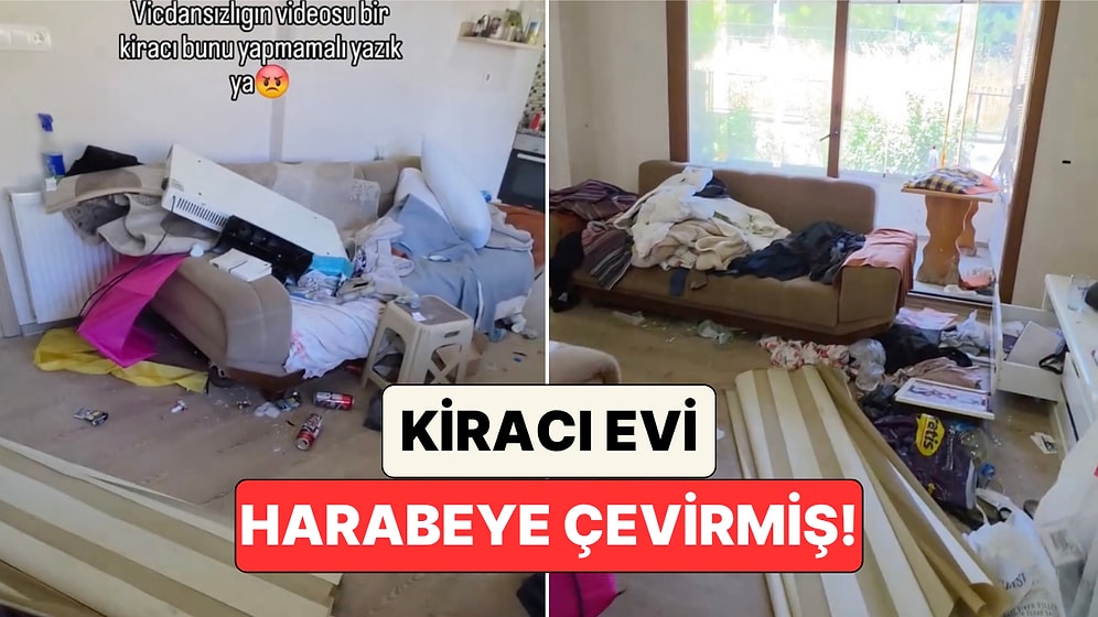 Kiracı Değil Felaket! Evi Terk Eden Kiracının Bıraktığı Çöp Ev Manzarası Sosyal Medyada Tepki Topladı