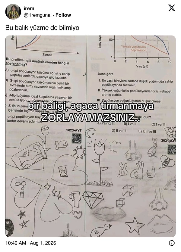 En azından yüzmek istediğini biliyor.
