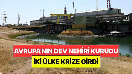 Sıcaklardan Avrupa'nın Kalbindeki Dev Nehir Kurudu: İki Ülke Krizin Ortasında Kaldı