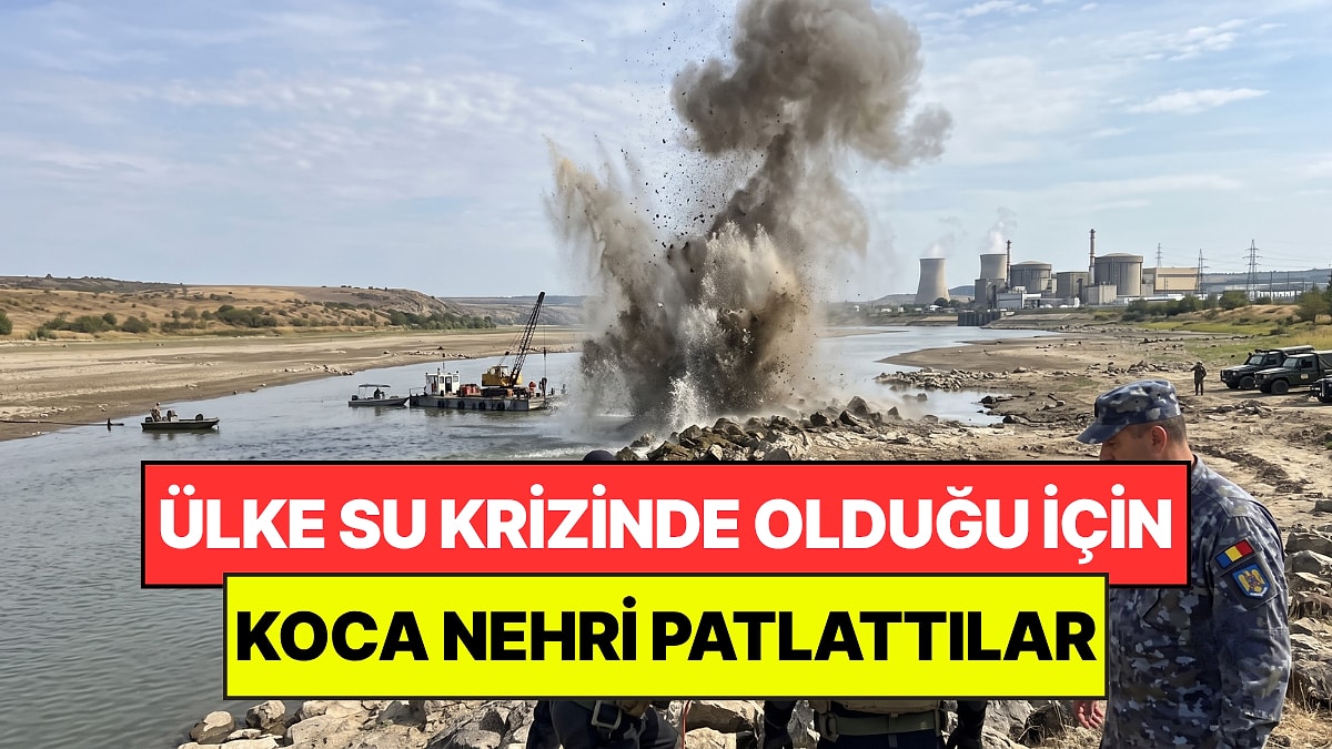 Ülkenin Suyu Azaldığı İçin 180 Kilogram Patlayıcı Kullanıp Koca Nehri Patlattılar