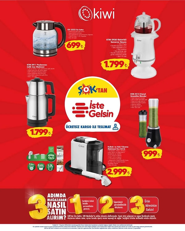 Kiwi KK-3333 Su Isıtıcı 699 TL