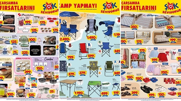 ŞOK'a Güneşlikli Kamp Sandalyesi Geliyor! 5 Ağustos 2026 ŞOK Aktüel Ürünler Kataloğu
