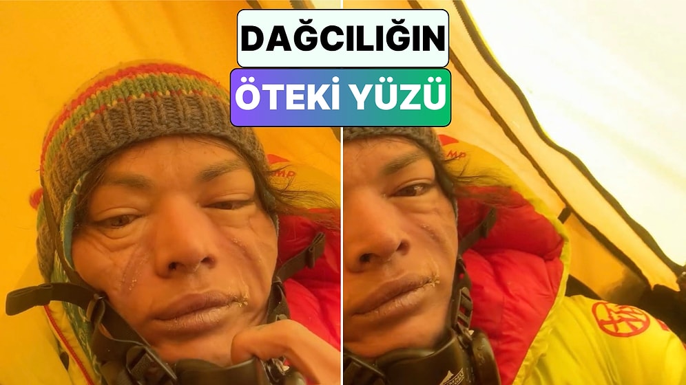 Zirve Yolunda Fırtınaya Yakalanan Dağcı Çadırının İçinden Yaşadığı Korku Dolu Anları Paylaştı
