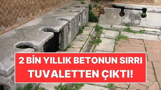 2 Bin Yıllık Betonun Sırrı Tuvaletten Çıktı