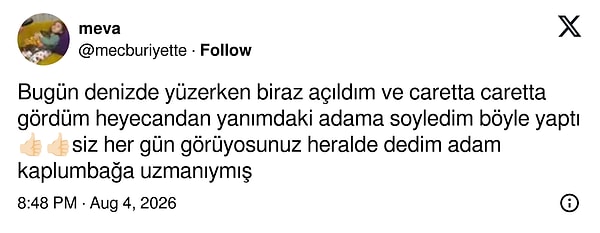 Tam adamına denk gelmişsin.
