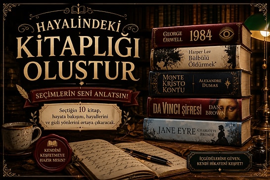 Kitaplığını Oluştur, Hayata Nasıl Baktığını Söyleyelim: Seçtiğin 10 Kitap Karakterini Ele Verecek!
