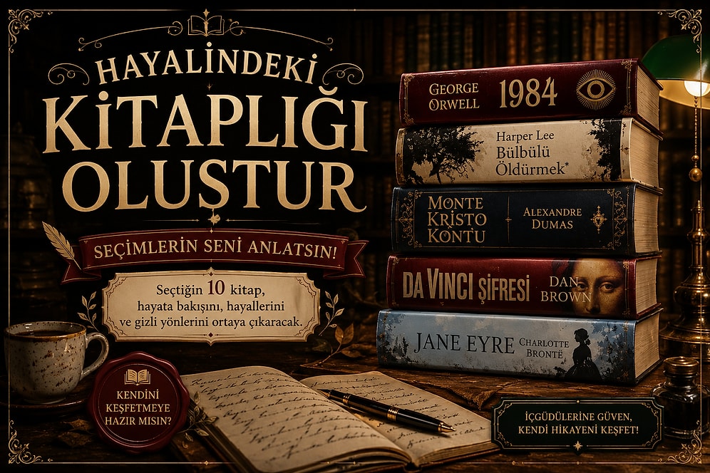Kitaplığını Oluştur, Hayata Nasıl Baktığını Söyleyelim: Seçtiğin 10 Kitap Karakterini Ele Verecek!
