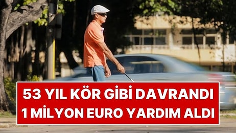 53 Yıl Kör Taklidi Yapıp 1 Milyon Euro Ödenek Alan Adam Çit Budarken Yakalandı