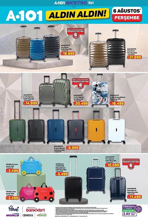 Samsonite Valiz Çeşitleri