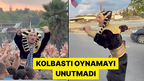 Salah'ı Karşılamaya Firavun Kostümüyle Giden Trabzonspor Taraftarı Viral Oldu