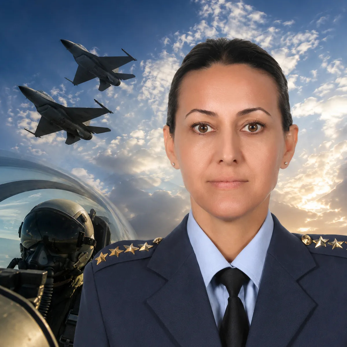 Türk Hava Kuvvetleri'nin ilk kadın paşası seçilmişti.