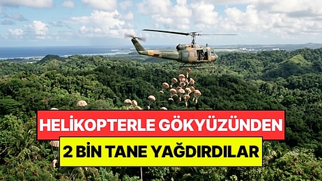 Helikopterle Havadan 2 Bin Tane Yağdırdılar: Yılanların Eseri Aldığı Adayı Temizleyecekler