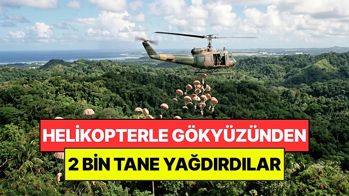 Helikopterle Havadan 2 Bin Tane Yağdırdılar: Yılanların Eseri Aldığı Adayı Temizleyecekler