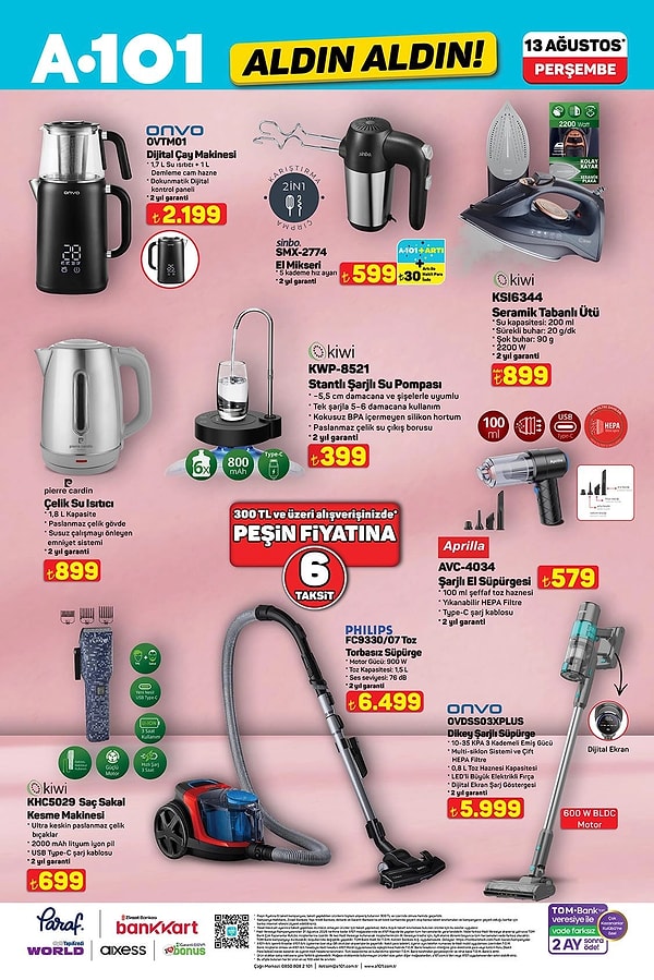 Onvo OVTM01 Dijital Çay Makinesi 2.199 TL