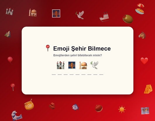 Türkiye Karış Karış Ezberimde Diyenlere: Emojilerle Şehir Bilmece