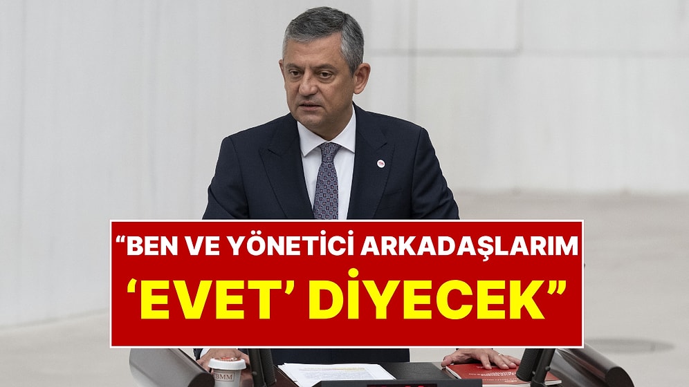 Yeni Parti Lideri Özgür Özel Çerçeve Yasa Kararını Açıkladı
