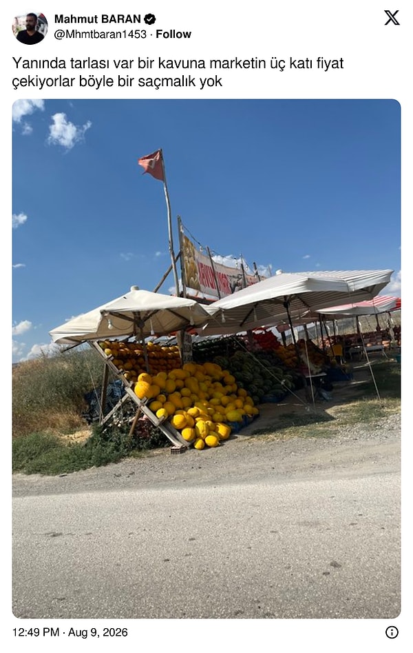 Yol kenarları böyle.