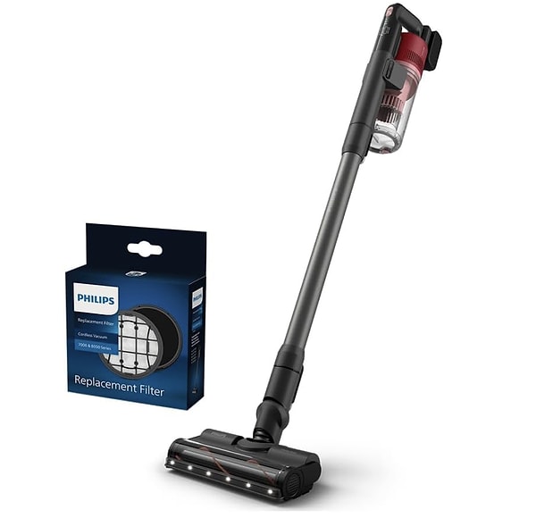 Philips 6000 serisi kablosuz dikey süpürge ve orijinal yedek filtre seti net 9.999,00 TL!