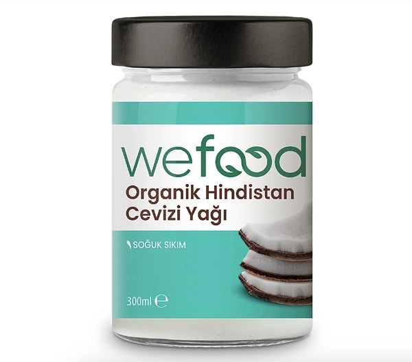 Wefood organik soğuk sıkım Hindistan cevizi yağı sepette %50 indirime ek ''onedio'' koduyla %10 indirimli!