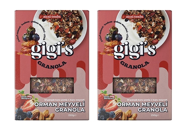 Orman meyveli açai tozlu granola 2'li paket %10 indirim fırsatıyla 640,00 TL yerine net 575,00 TL!