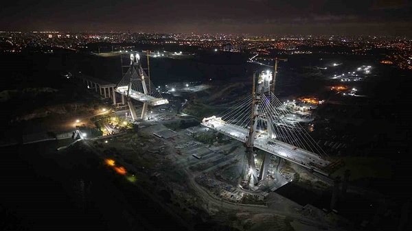 Sekiz şeritli köprü 46 metre genişliğinde olacak
