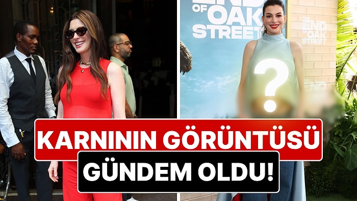 7 Aylık Hamile Anne Hathaway'in Son Haliyle Ortaya Çıkan "Sahte Karın" İddiaları Çığ Gibi Büyüdü!