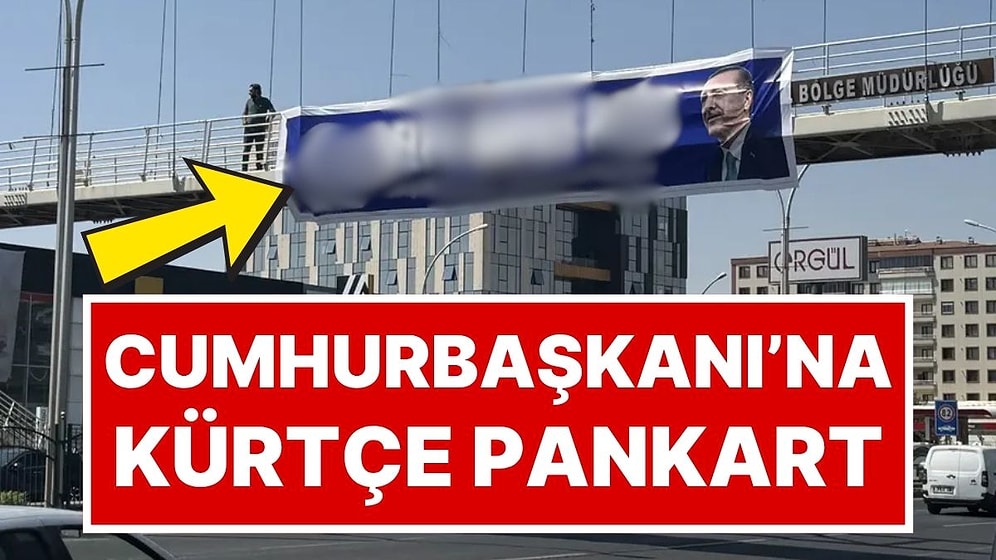 Diyarbakır'da Cumhurbaşkanı Recep Tayyip Erdoğan'a Kürtçe Pankartla Teşekkür Edildi
