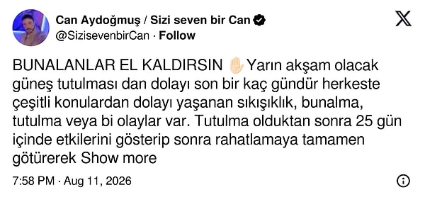 Sıra Can Aydoğmuş'un Yorumlarına Geldi👇