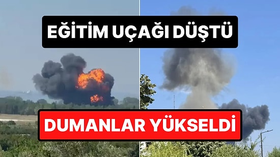Yalova'da Askeri Eğitim Uçağı Düştü: Pilot Atlayarak Kurtuldu