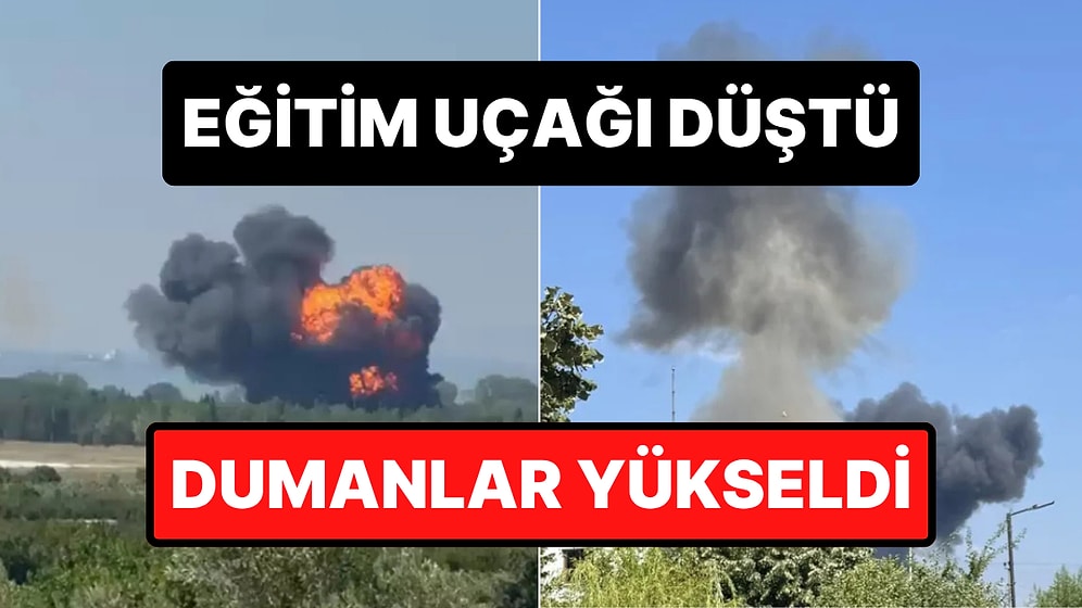Yalova'da Askeri Eğitim Uçağı Düştü: Pilot Atlayarak Kurtuldu