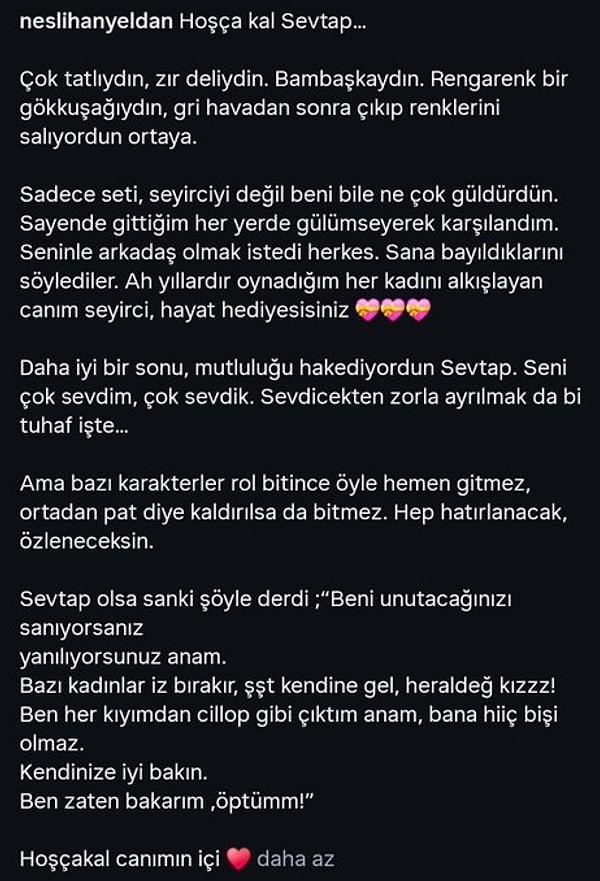 The story of Neslihan Yeldan, who portrayed the character of Sevtap, Nilay's mother, in Kızılcık Şerbeti, has also come to an end.