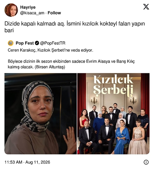 Biraz da TV dünyası...