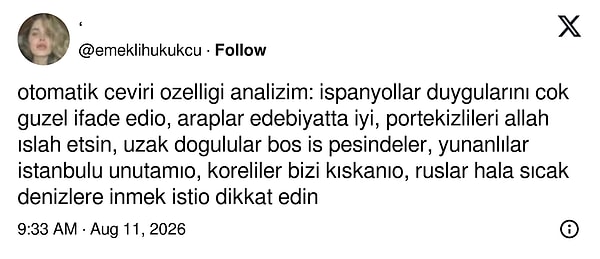 Biraz da tespit.