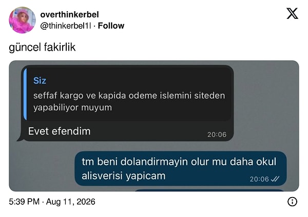 Üzdü...
