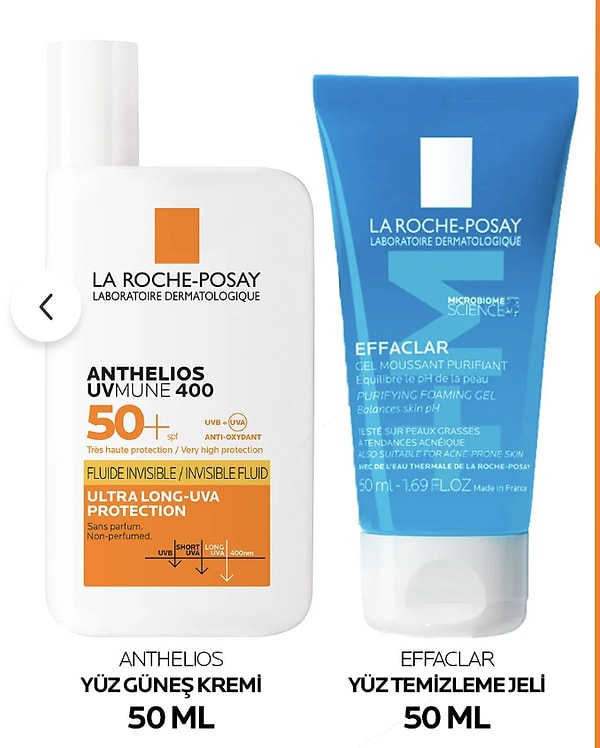 La Roche-Posay yağlı ciltler için güneş bakım seti sepette %25 net indirim avantajıyla!