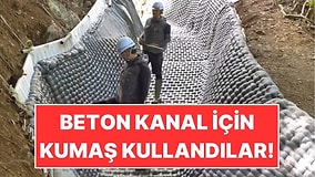 İnşaatlarda Yeni Dönem: Kumaşla Bir Aydan Uzun Sürecek İşi 2 Günde Bitirdiler