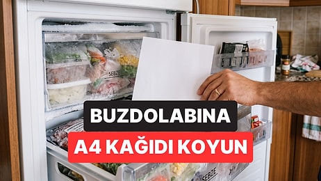 Buzdolabınıza Acilen A4 Kağıdı Koyun Uyarısı Yapıldı