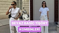 Beyaz Basic Tişört İçin 8 Farklı Kombin Önerisi
