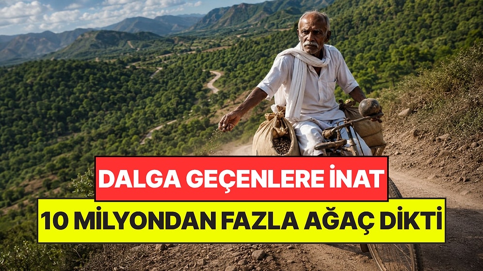 Dalga Geçenlere İnat Bisikletiyle Gezerek Çölü Ormana Çevirdi: 10 Milyondan Fazla Ağaç Dikti