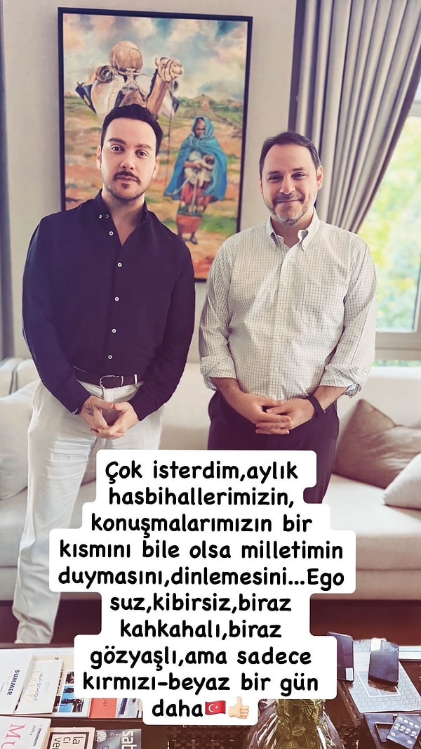 Sinan Akçıl, Berat Albayrak ile görüştü: "Biraz kahkahalı, biraz gözyaşlı..."