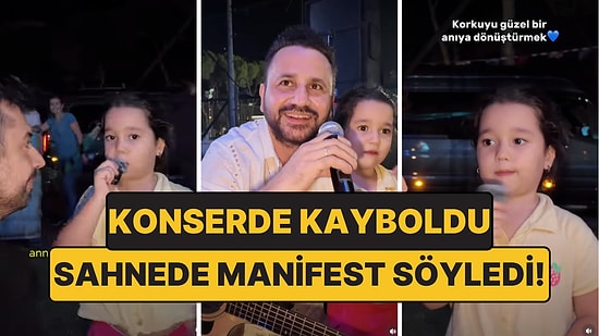 Bora Duran Konserinde Kaybolan Minik Azra Sahneye Çıktı: Manifest Söyledi