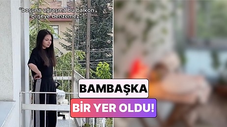 Bir Kadın "Boşuna Uğraşma" Dedikleri Balkonu Emek Emek İşleyerek Tatlı Bir Yaşam Alanına Dönüştürdü