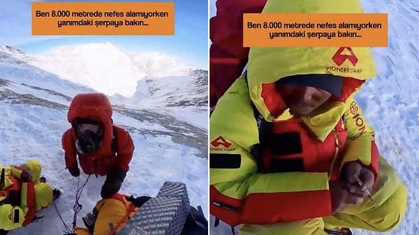 Struggling to Breathe at 8,000 Meters: Climber Amazed by Sherpa's Calm Demeanor