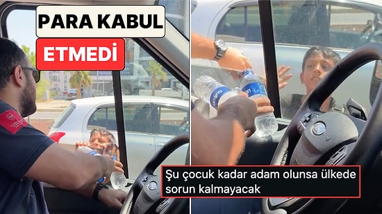 Acil Yardım Personeline Su Verip Para Almayan Çocuktan İnsanlık Dersi: "Siz Bizim Canımızı Kurtarıyorsunuz"
