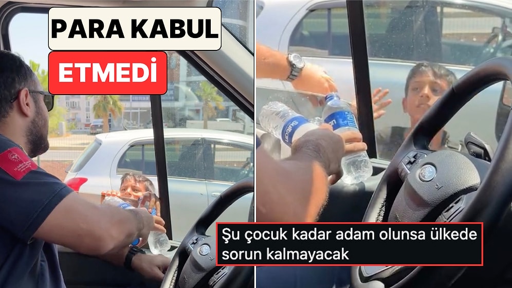 Acil Yardım Personeline Su Verip Para Almayan Çocuktan İnsanlık Dersi: "Siz Bizim Canımızı Kurtarıyorsunuz"