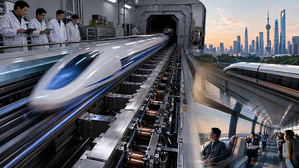 In present times, magnetic levitation trains, which are actively used in China and Japan, generally cruise at a speed of around 320 km per hour.