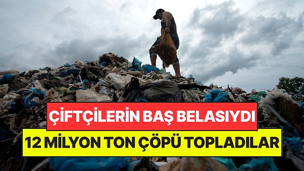Çöpten Topladıkları Poşetlerle Çiftçileri Kurtarıyorlar