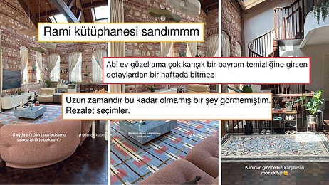 Bir Kadının 8 Ayda Tasarladığı Saray Gibi Salon Sosyal Medyayı İkiye Böldü